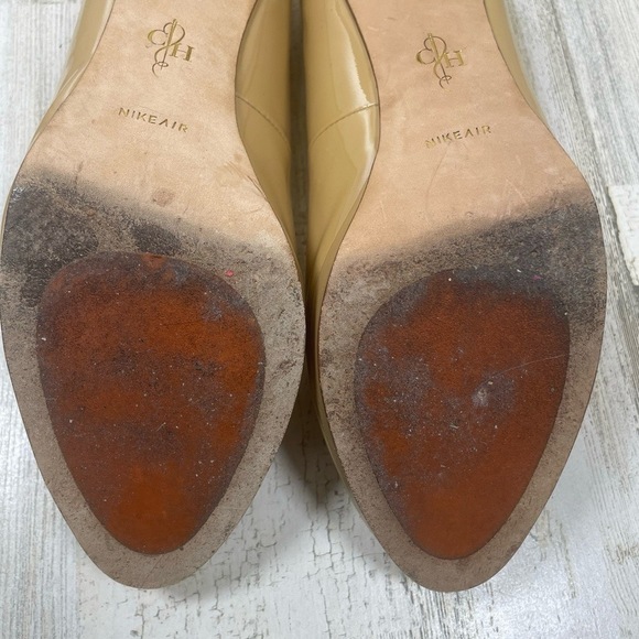 Cole Haan Pumps Womens 9B Nude Tan Patent Leather Kitten Heel Office Work - Picture 9 of 9